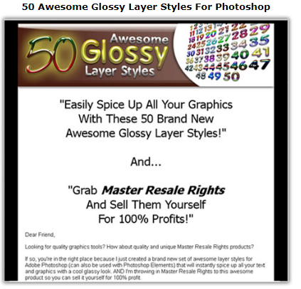 50 Awesome Glossy Layer Styles For Photoshop
